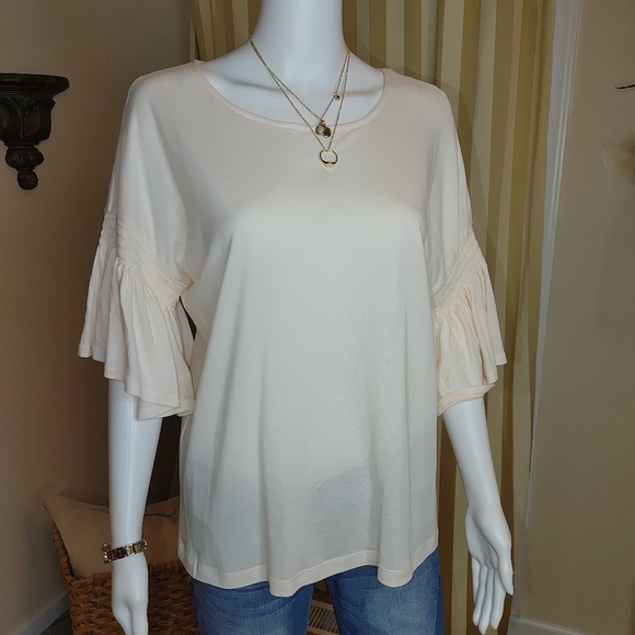 14TH & UNION RUFFLE SLEEVE BLOUSE S - Picture 4 of 10